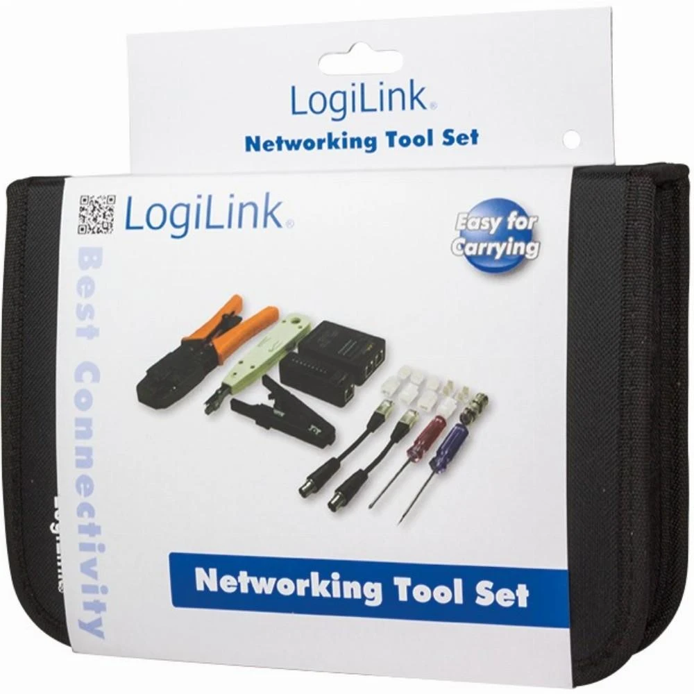 LOGILINK - Tinklo įrankių rinkinys su krepšiu