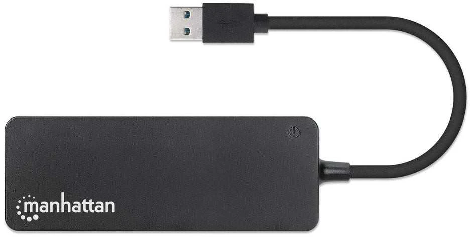 Manhattan 164900 sąsajos šakotuvas USB 3.2 Gen 1 (3.1 Gen 1) Type-A 5000 Mbit/ai Juoda