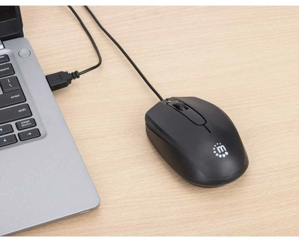 Pelė Manhattan MANHATTAN Comfort II Optinė USB-Pelė juoda