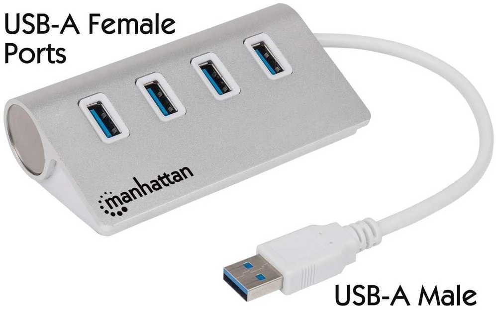 HUB USB Manhattan 4x USB-A 3.0 (163767)