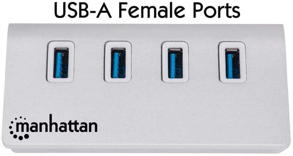 HUB USB Manhattan 4x USB-A 3.0 (163767)
