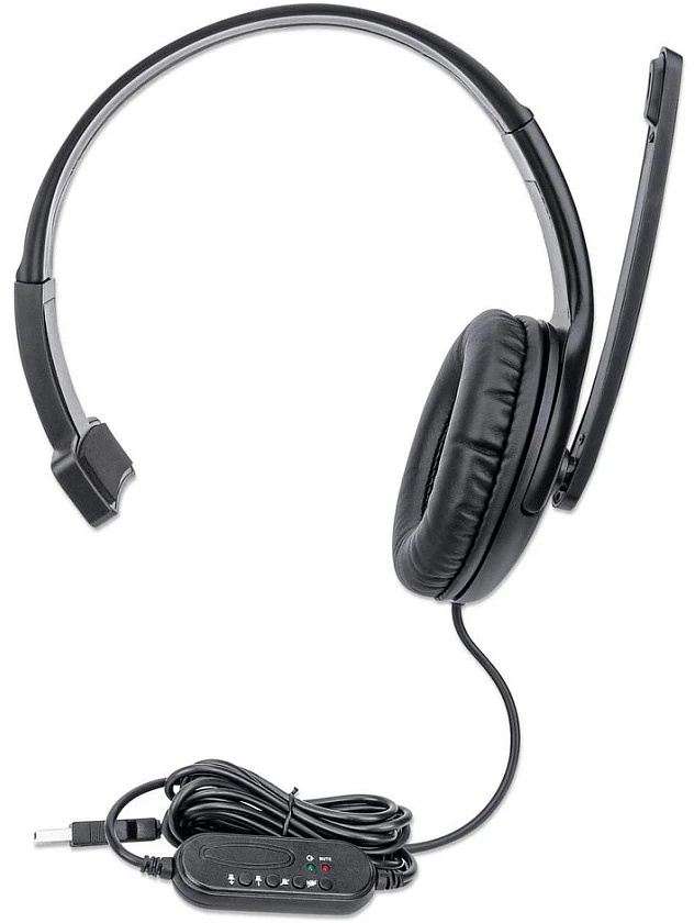 Inline Manhattan Mono USB-Ausinės (Over-Ear)
