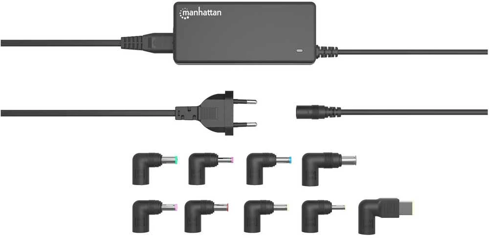 Nešiojamojo kompiuterio maitinimo adapteris Manhattan 60 W, Wiele wtyczek, 4 A, 20 V (180962)