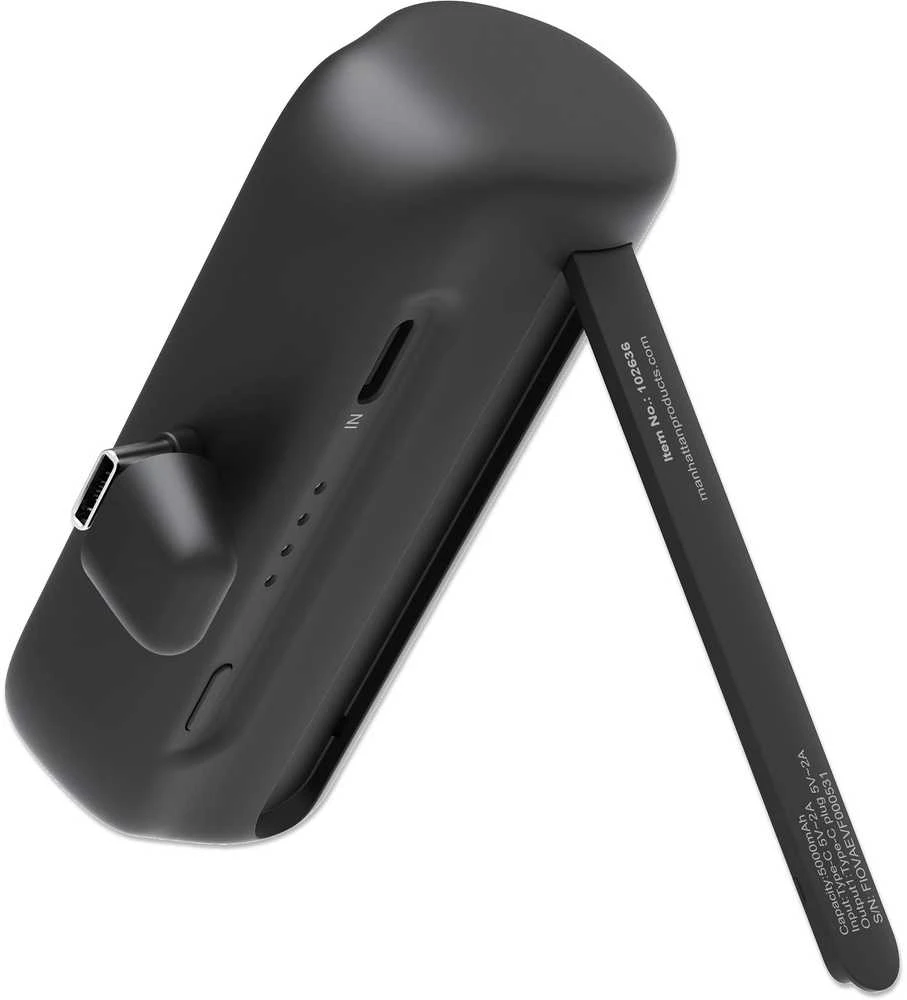 Powerbank Manhattan 5000mAh Juodas (102636)