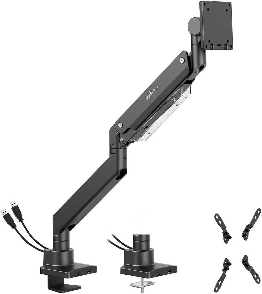 Manhattan 462594 monitoriaus laikiklis/stovas 144,8 cm (57 colių) stalas juodas
