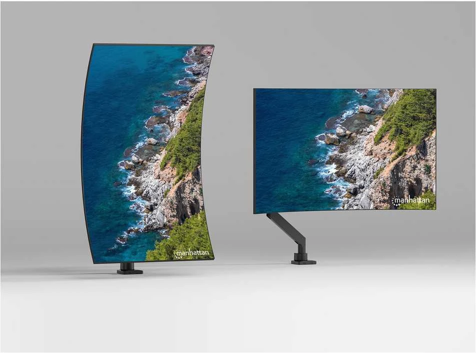Manhattan 462594 monitoriaus laikiklis/stovas 144,8 cm (57 colių) stalas juodas