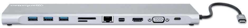 „Manhattan 11-in-1“ USB-C dokas / replikatorius (130578)
