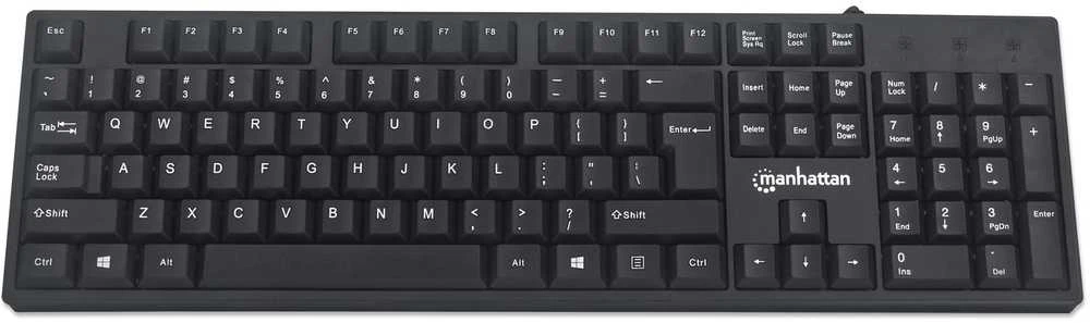 Manhattan Products Manhattan 179324 USB klaviatūra juoda
