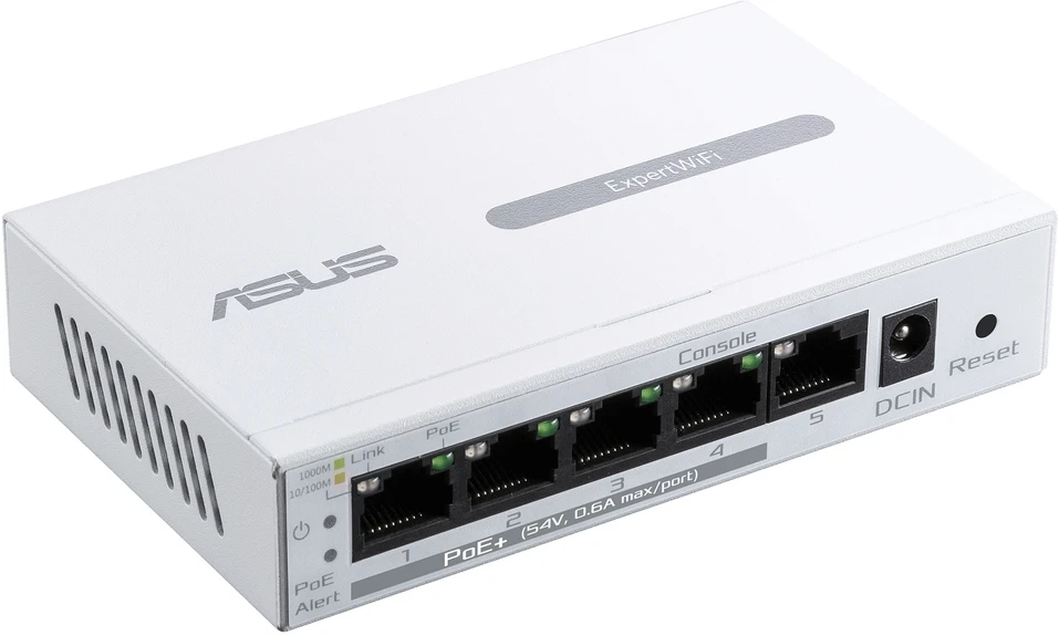 Modemas „Asus“ | „ExpertWiFi“ 5 prievadų „GbE“ išmanusis valdomas „PoE+“ komutatorius | EBP15