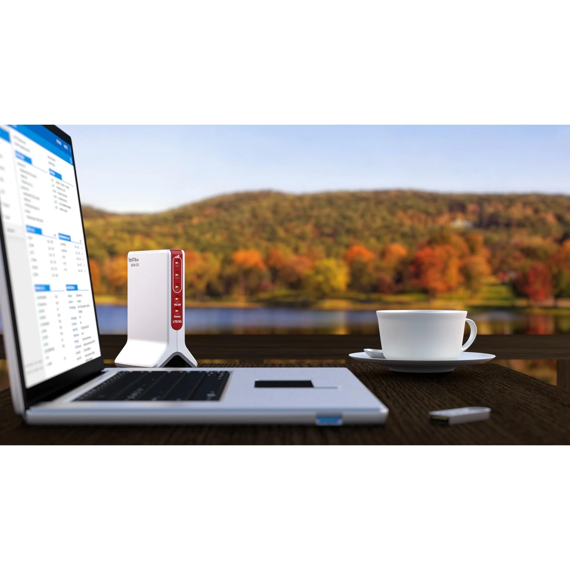 AVM Box 6820 LTE belaidis maršrutizatorius Viena juosta (2,4 GHz) Gigabitinis eternetas 3G 4G Balta