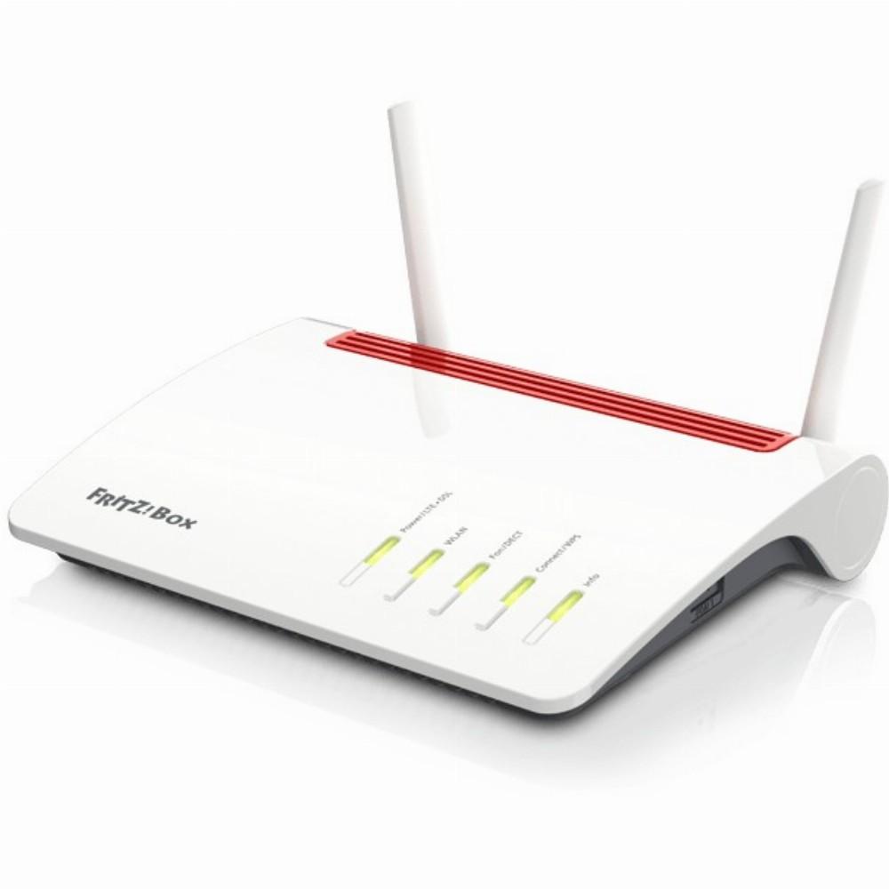 AVM FRITZ!Box 6890 LTE belaidis maršrutizatorius Dviguba juosta (2,4 GHz / 5 GHz) Gigabitinis eternetas 3G 4G Juoda, Raudona, Balta