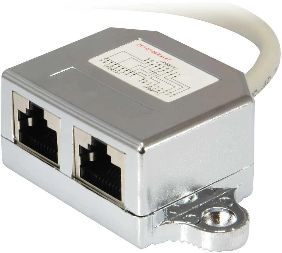 Įrengti Equip Splitter C5 1xRJ45 2xRJ45 St/Bu 0,15m