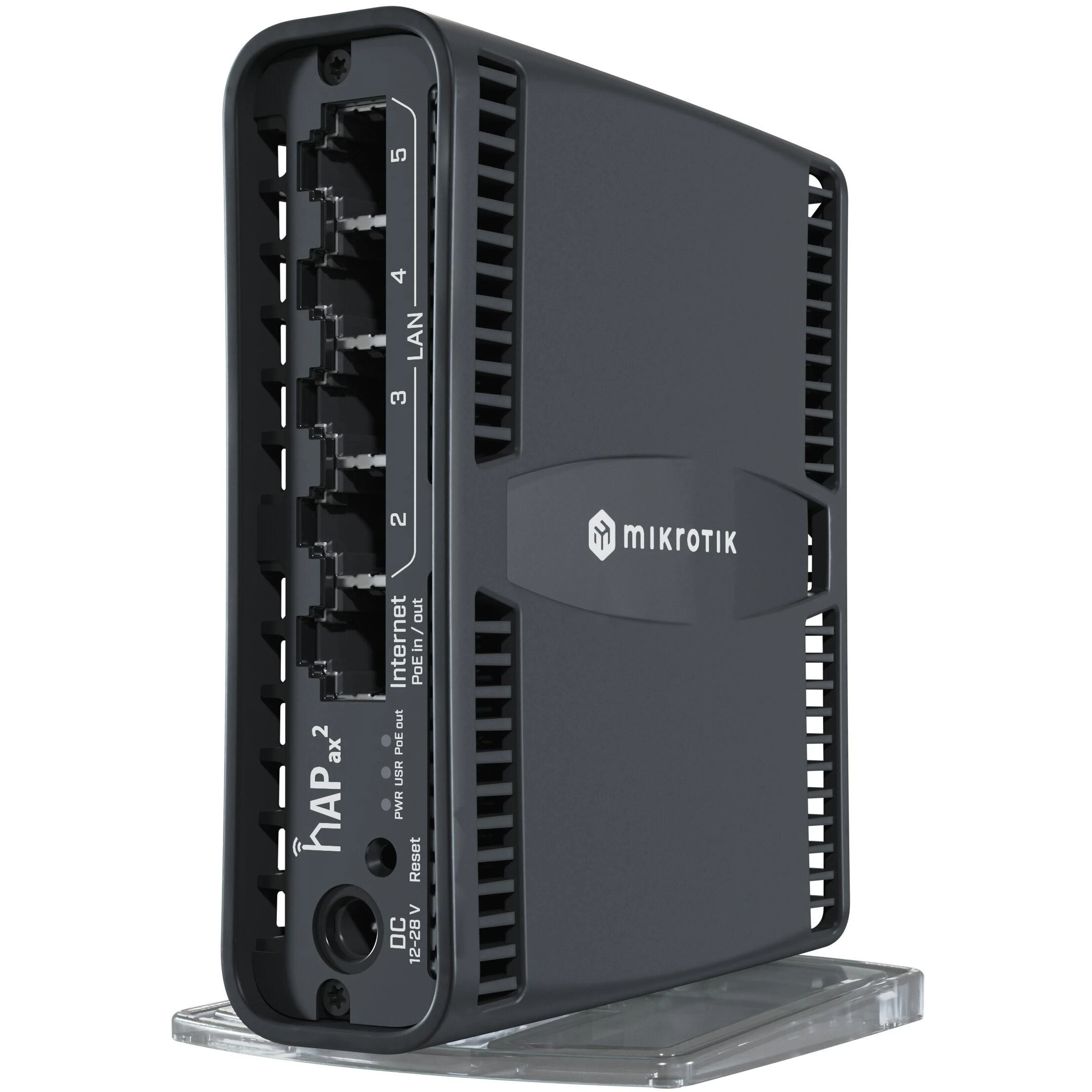 „MikroTik C52iG-5HaxD2HaxD-TC“ – „hAP ax2“ | „MicroTick“ | „hAP ax2“ | C52iG-5HaxD2HaxD-TC | 802.11ax | 1200 Mbit/s (5 GHz) / 574 Mbit/s (2,4 GHz) Mbit/s | Ethernet LAN (RJ-45) jungtis 5 | Nėra mobiliojo plačiajuosčio ryšio | 0