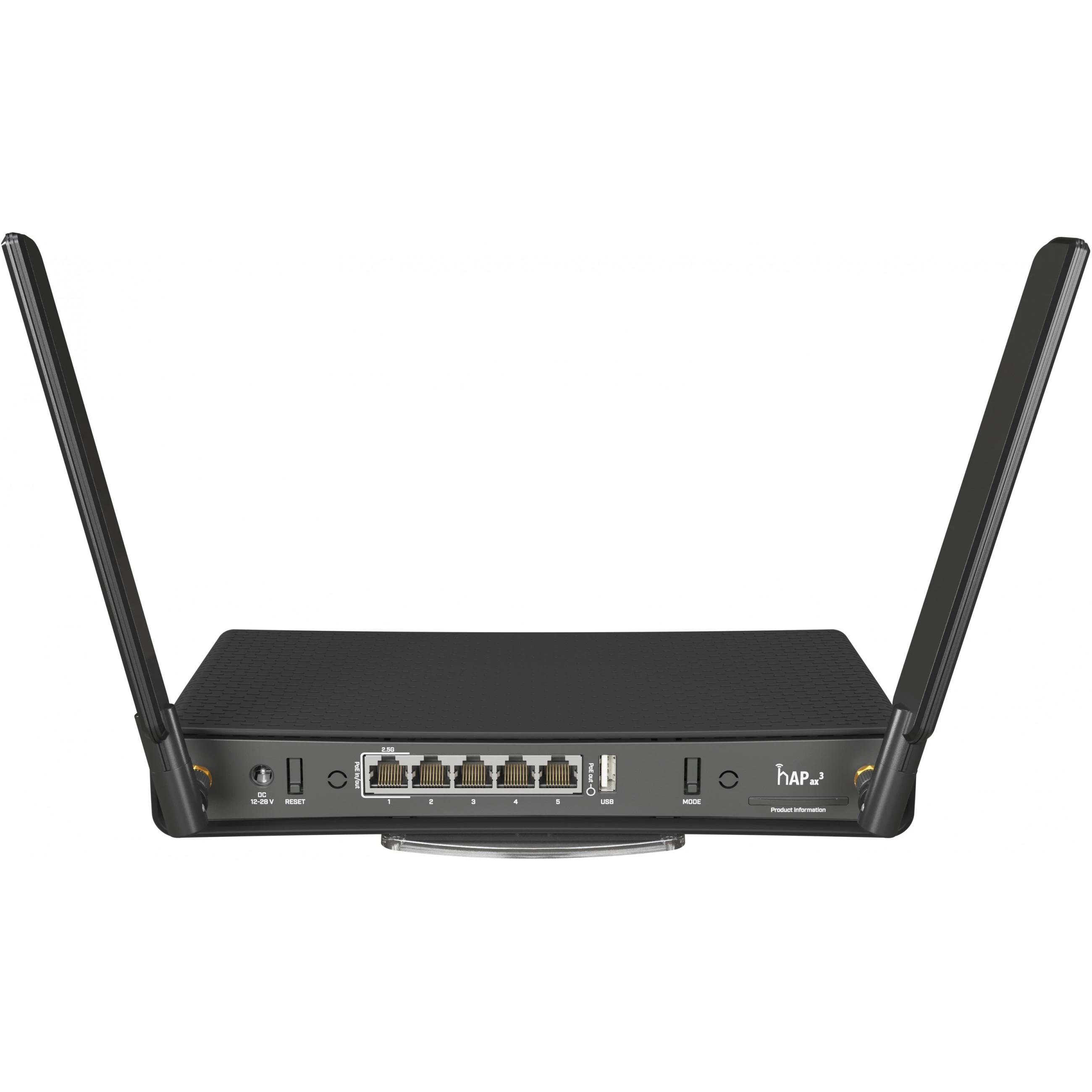 Maršrutizatorius MikroTik | hAP ax³ | C53UiG+5HPaxD2HPaxD | 802.11ax | 10/100/1000 Mbit/s | Ethernet LAN (RJ-45) jungtys 5 | Tinklo palaikymas: Ne | MU-MiMO: Taip | Ne, mobilusis plačiajuostis ryšys: Ne | Antenos tipas: Išorinės antenos