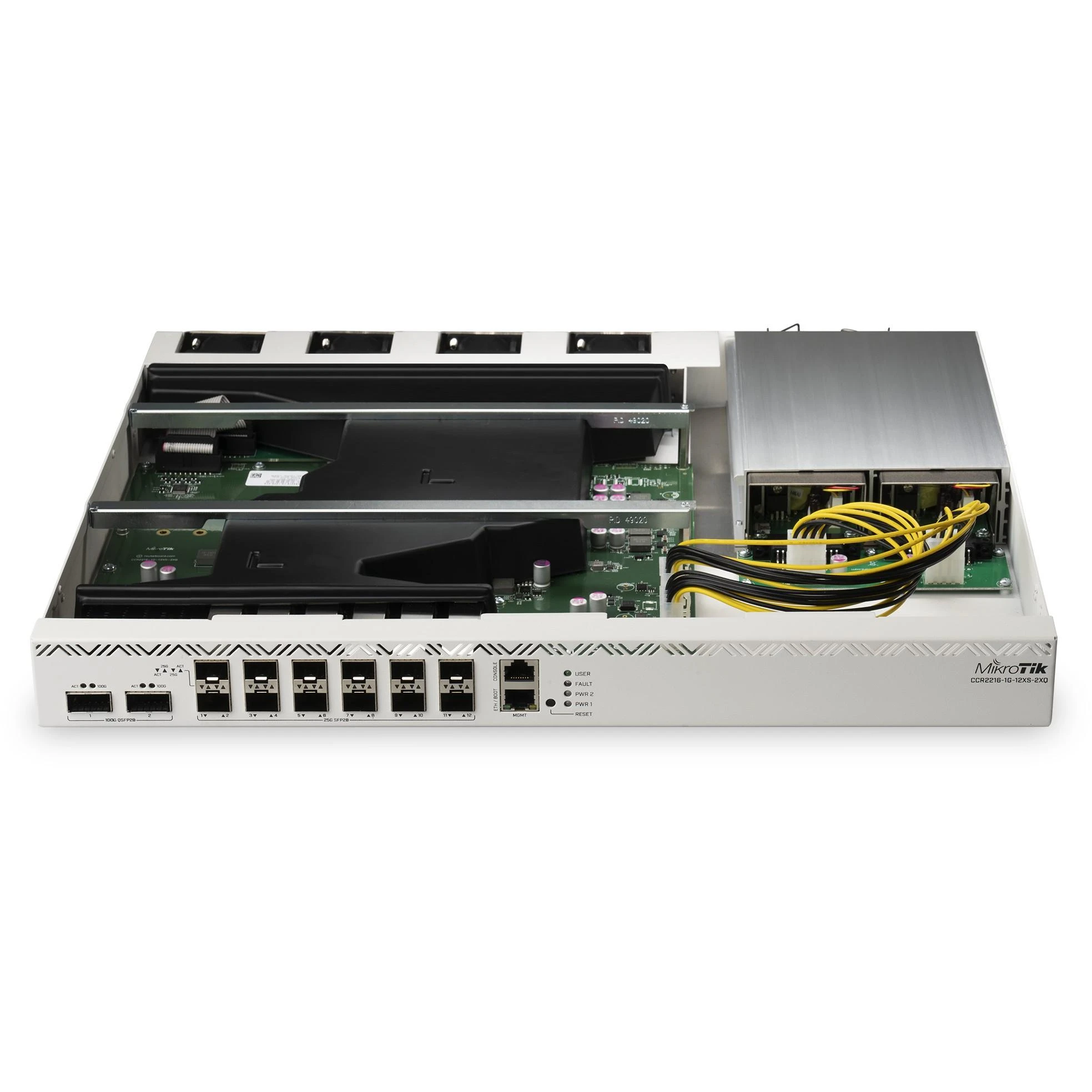 MikroTik | Ethernet Maršrutizatorius | CCR2216-1G-12XS-2XQ | 10/100/1000 Mbit/s | Mesh Support No | MU-MiMO No | No mobile broadband
