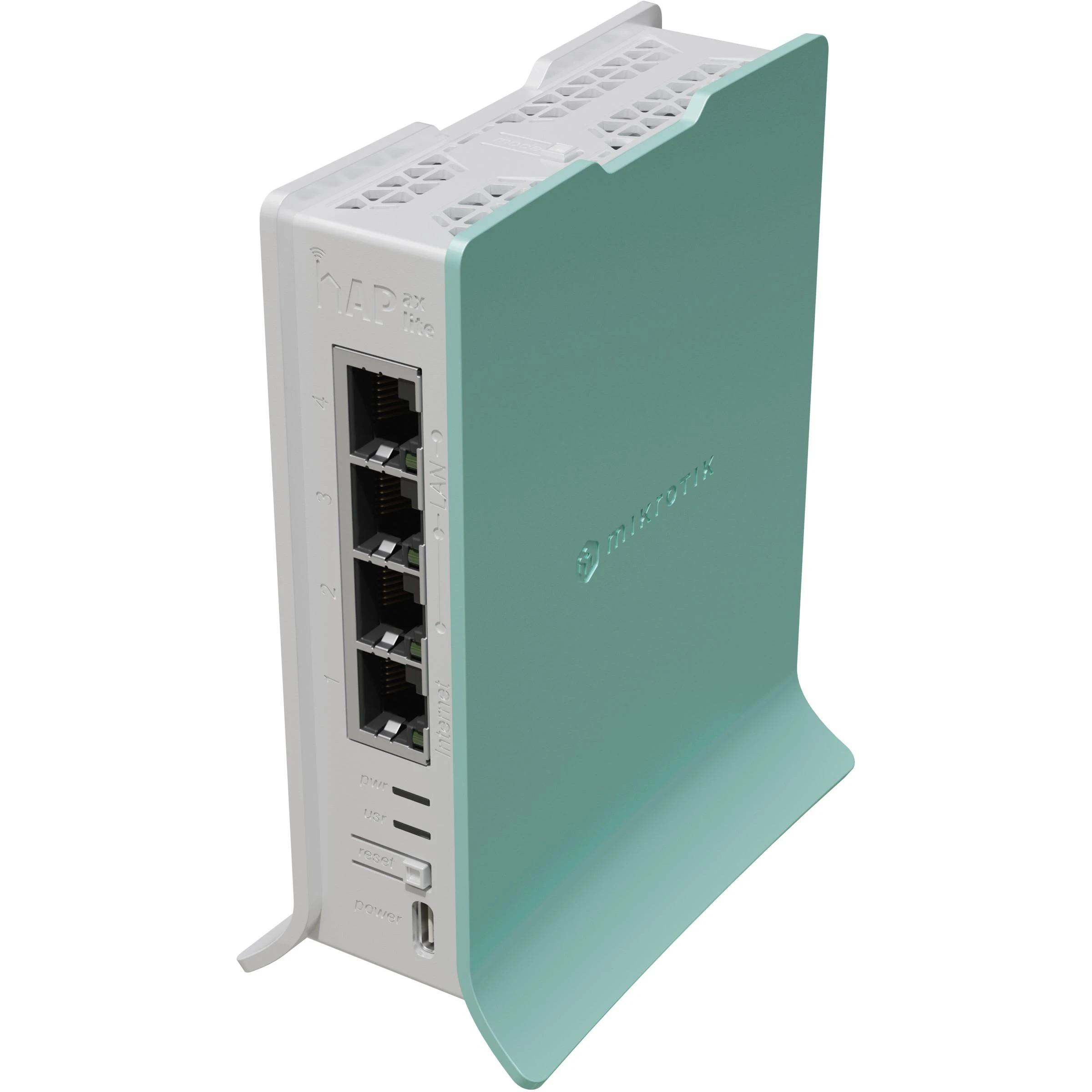 MikroTik hAP ax lite Maršrutizatorius | MikroTik | hAP ax lite Maršrutizatorius | L41G-2axD | 802.11ax | 574 Mbit/s | Ethernet LAN (RJ-45) jungtys 4 | Mesh Support No | MU-MiMO No | No mobile broadband | Antenna type Internal