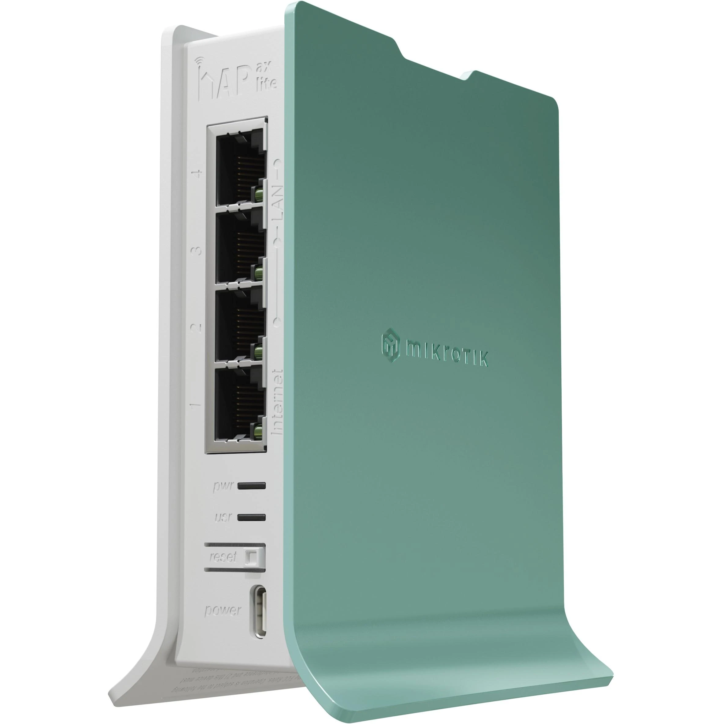 MikroTik hAP ax lite Maršrutizatorius | MikroTik | hAP ax lite Maršrutizatorius | L41G-2axD | 802.11ax | 574 Mbit/s | Ethernet LAN (RJ-45) jungtys 4 | Mesh Support No | MU-MiMO No | No mobile broadband | Antenna type Internal