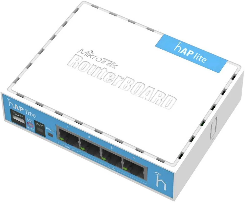 Šakotuvas Mikrotik MicroTick | hAP Lite Classic | RB941-2nD | 802.11n | 10/100 Mbit/s | Ethernet LAN (RJ-45) jungle 4 | Tinklelio atramos Nr. | MU-MiMO Nr. | Nėra mobiliojo plačiajuosčio ryšio | Antenos tipas Vidinis | 1xUSB | 12 min.