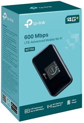 Maršrutizatorius TP-Link M7750 router mobilny 4G LTE Cat 12 do 600 Mbit/s 15h pracy roaming