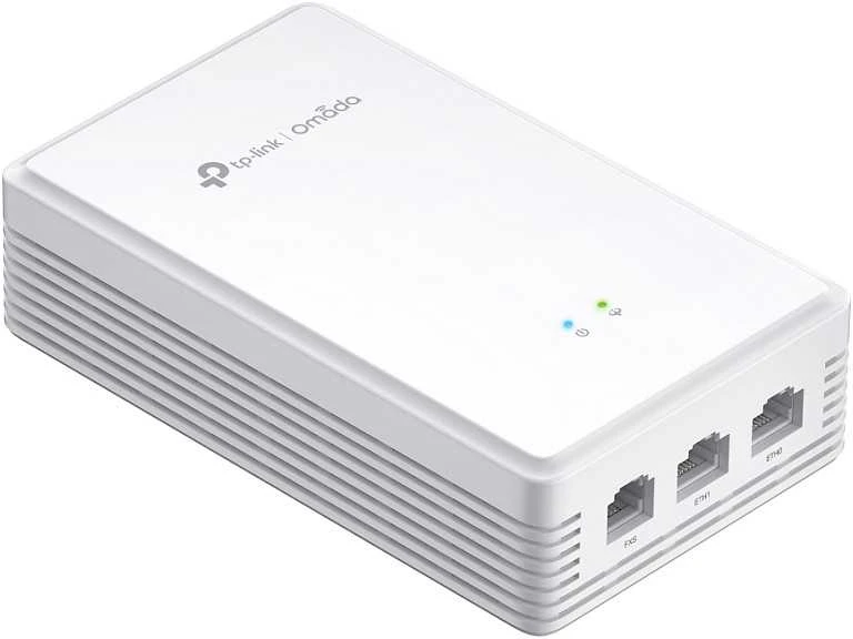 Maršrutizatorius TP-Link „Omada AX1800“ sieninis dviejų dažnių „Wi-Fi“ 6 GPON prieigos taškas. PRIVAŽIAVIMAS: 1 × SC/UPC GPON + 2 × 1G RJ45 prievadai (vienas palaiko „Poe Out“) + 1 × RJ11 prievadas. GREITIS: 574 Mbps esant 2,4 GHz + 1201 Mbps esant 5 GHz dažniui. FUNKCIJOS: Kintamosios srovės maitinimas, „Poe Out“, 4 × vidinės antenos, MU-MIMO, palaikoma 80 MHz dažnis, sklandus tarptinklinis ryšys, dažnių juostos valdymas, spindulių formavimas, apkrova.