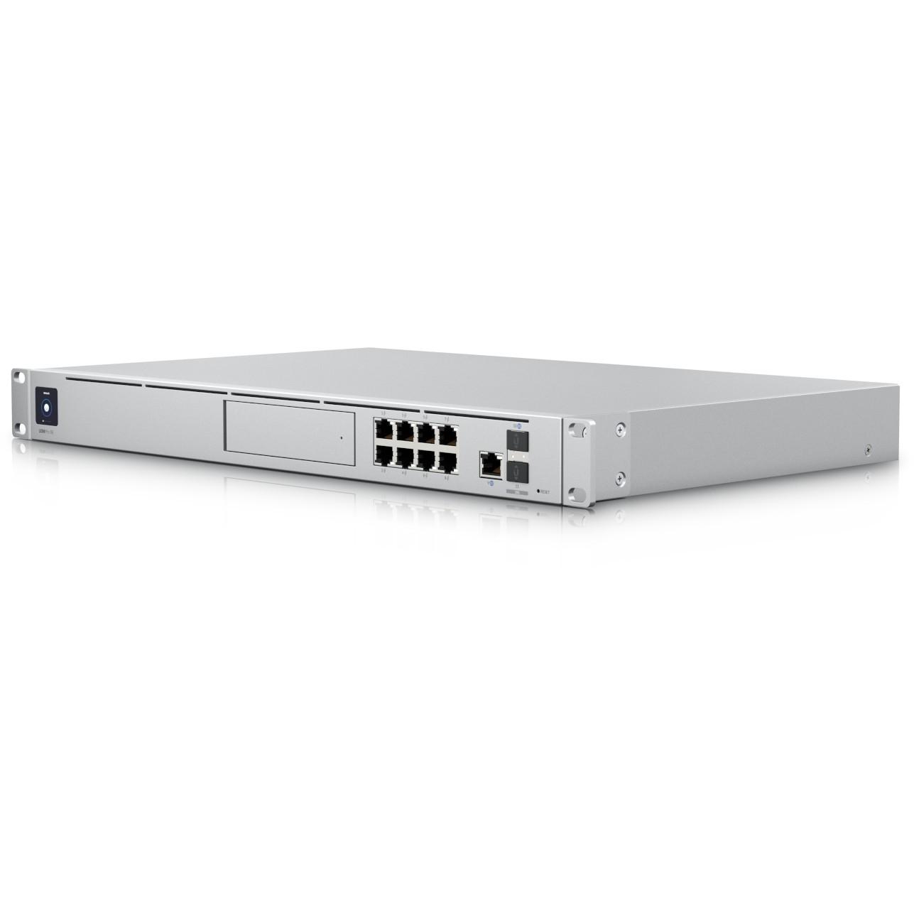 Šakotuvas Ubiquiti All-in-one Maršrutizatorius ir Security Gateway | UDM-SE | Nėra „Wi-Fi“ | 10/100/1000/2500 Mbit/s | Ethernet LAN (RJ-45) jungtys 8 | Tinklelio atramos Nr. | MU-MiMO Nr. | Nėra mobiliojo plačiajuosčio ryšio