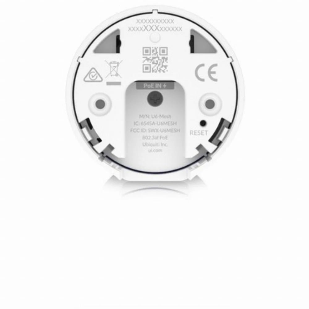 Ubiquiti | Prieigos taškas „WiFi“ 6 tinklelis | U6 tinklelis | 802.11ax | 2,4 GHz/5 | 573,5+4800 Mbit/s | Ethernet LAN (RJ-45) jungtis 1 | MU-MiMO Taip | PoE