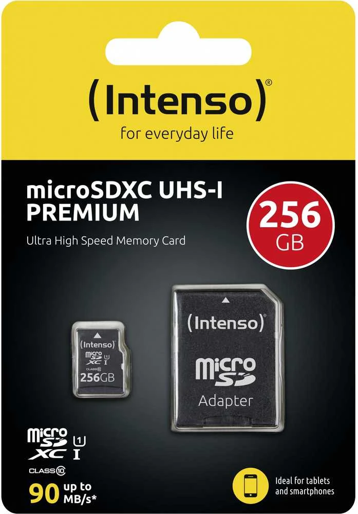 Atminties kortelė KORTELĖ ATMINTIES INTENSO Micro SDXC 256 GB