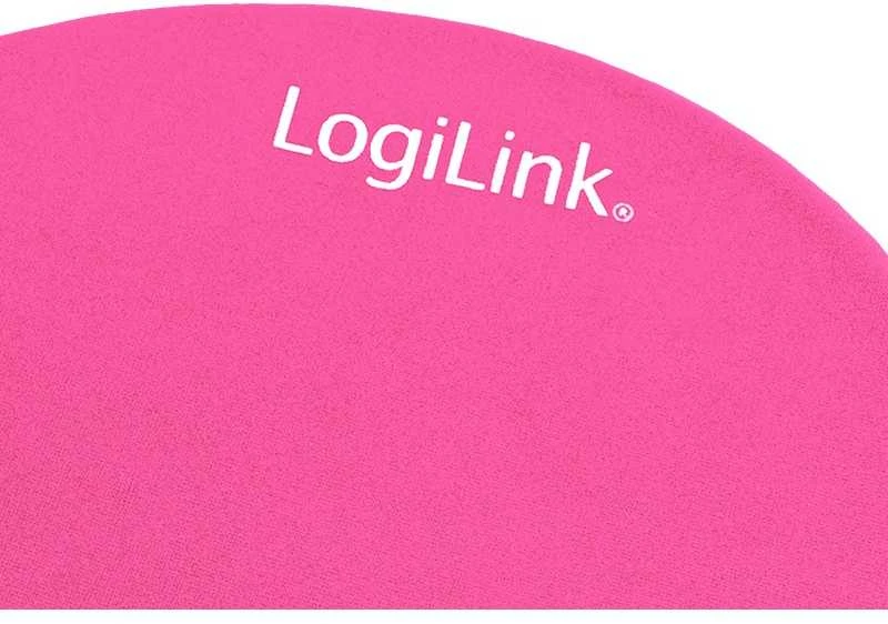 LOGILINK ID0027P LOGILINK - Gelis Pelės kilimėlis su riešo atrama atrama, rožinė