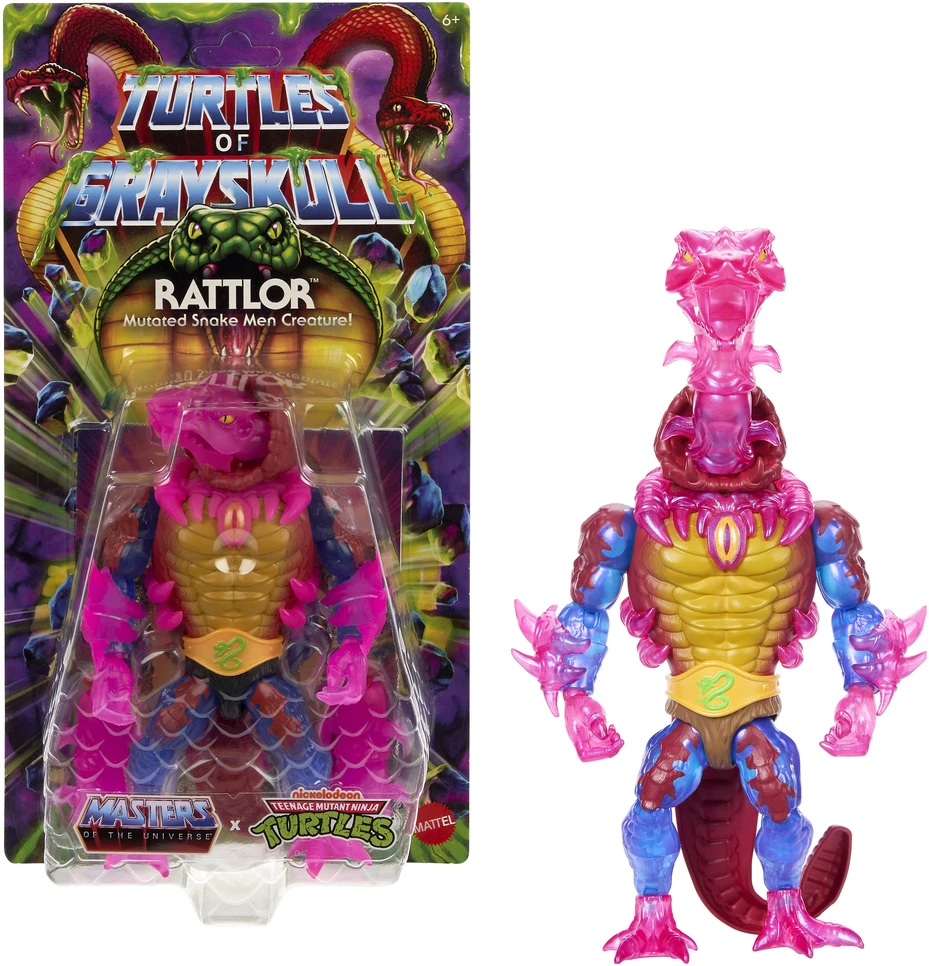 Figūrėlė Mattel Masters of the Universe Origins Turtles of szkatuła Rattlor, toy figure