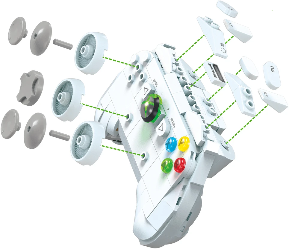 Mattel MEGA Microsoft XBOX 360 konstruktorius konsolės replika