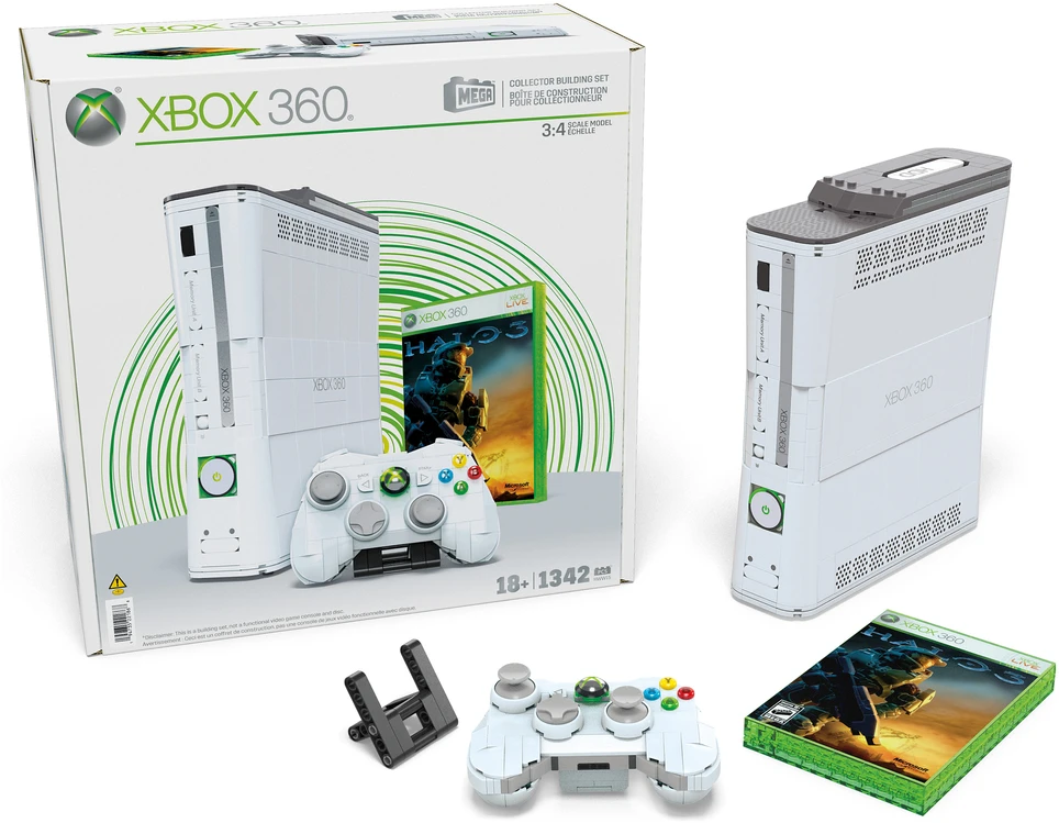 Mattel MEGA Microsoft XBOX 360 konstruktorius konsolės replika