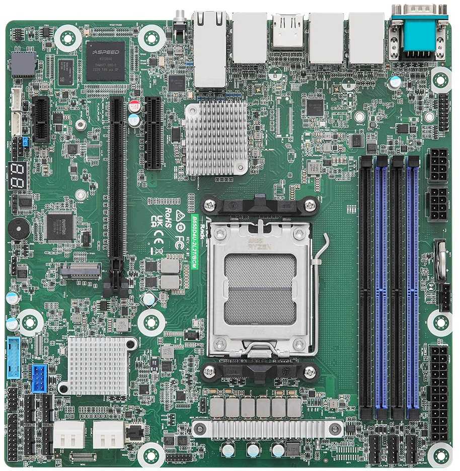 Pagrindinė plokštė ASRock MBS AMD AM5 B650D4U-2L2T/BCM