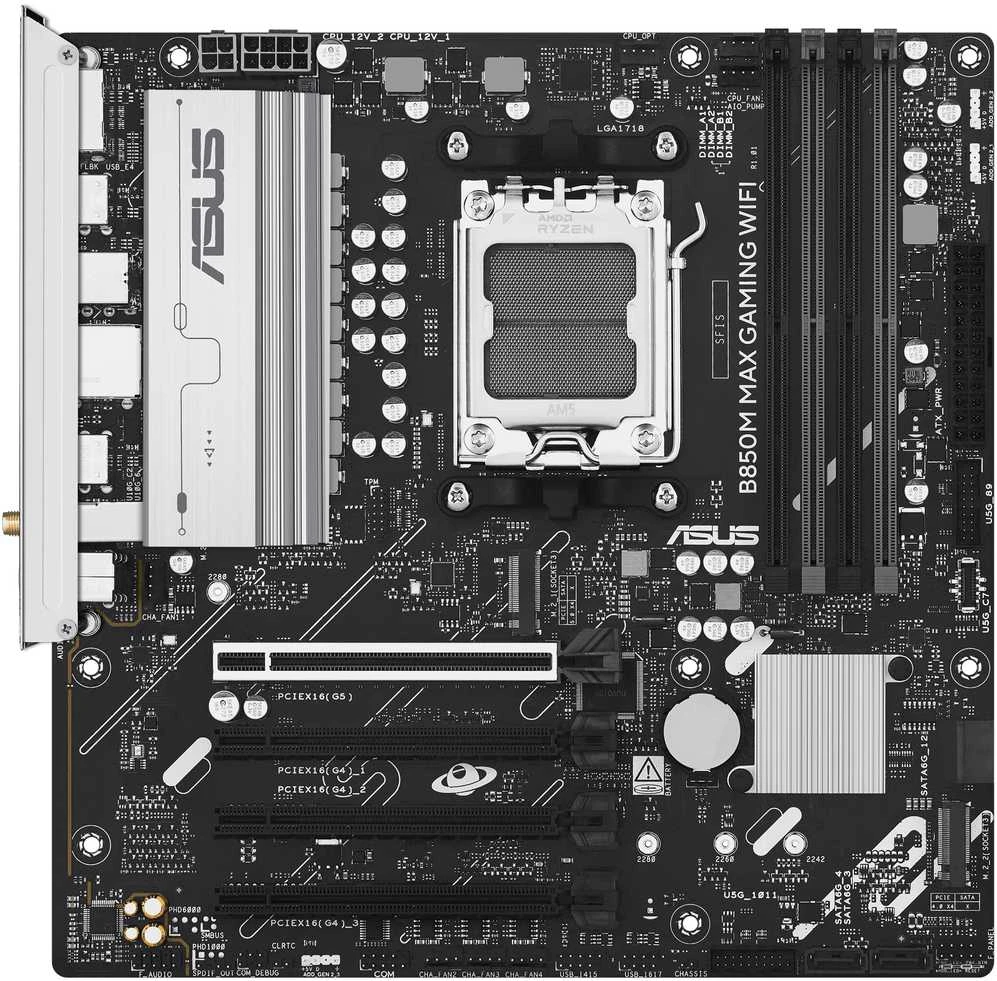 Pagrindinė plokštė ASUS B850M MAX GAMING WIFI