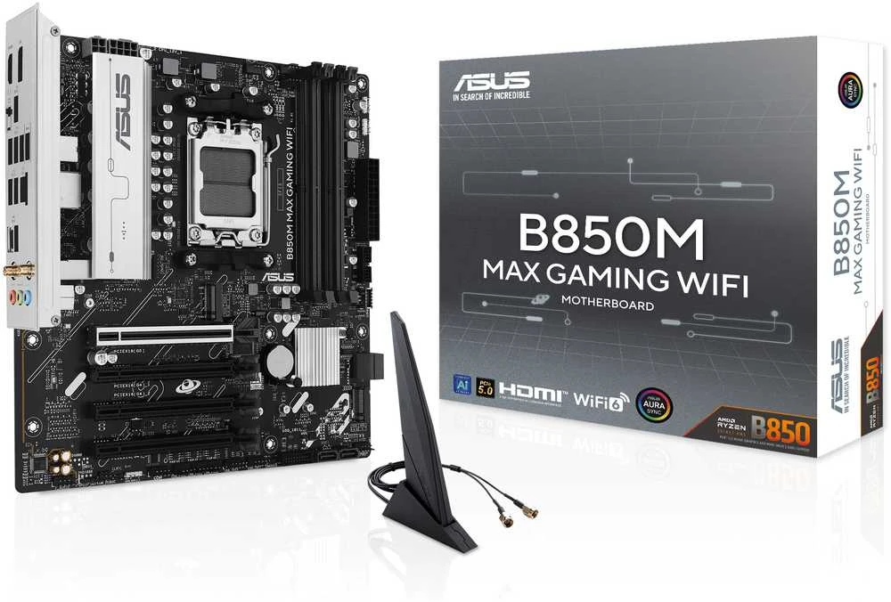 Pagrindinė plokštė ASUS B850M MAX GAMING WIFI