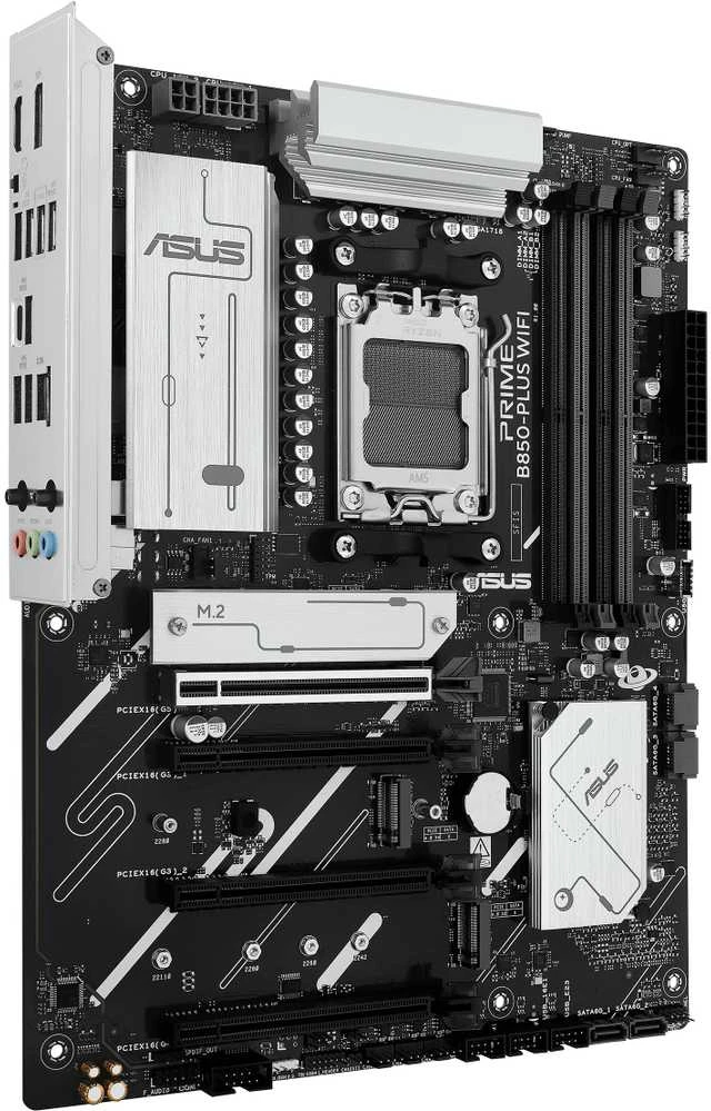 Pagrindinė plokštė|ASUS|AMD B850|SAM5|ATX|DDR5 atmintis|Atminties lizdai 4|2xPCI-Express 3.0 16x|1xPCI-Express 4.0 16x|1xPCI-Express 5.0 16x|3xM.2|1xHDMI|1xDisplayPort|3xUSB 2.0|5xUSB 3.2 B tipo|2xUSB-C|3xAudio prievadas|PRIMEB850-PLUSWIFI