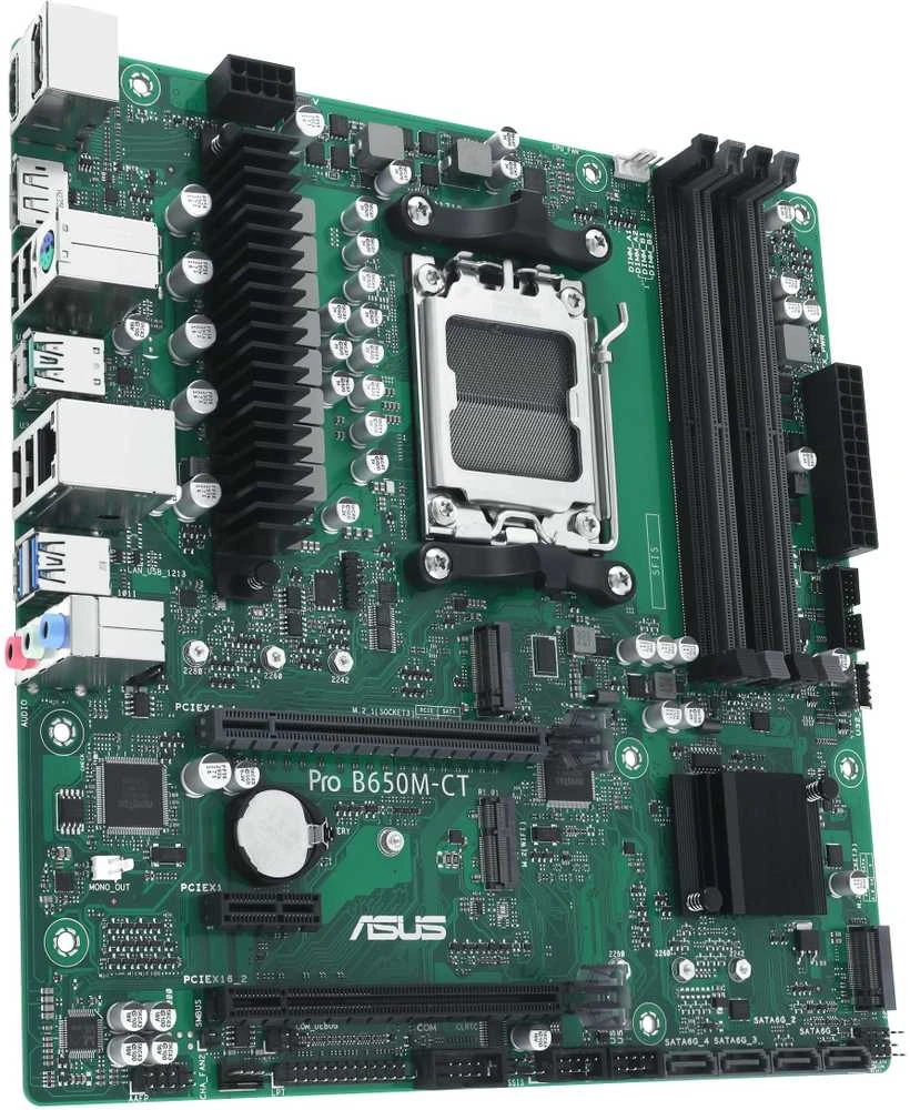 ASUS PRO B650M-CT-CSM, AMD B650 pagrindinė plokštė, AM5 lizdas, DDR5