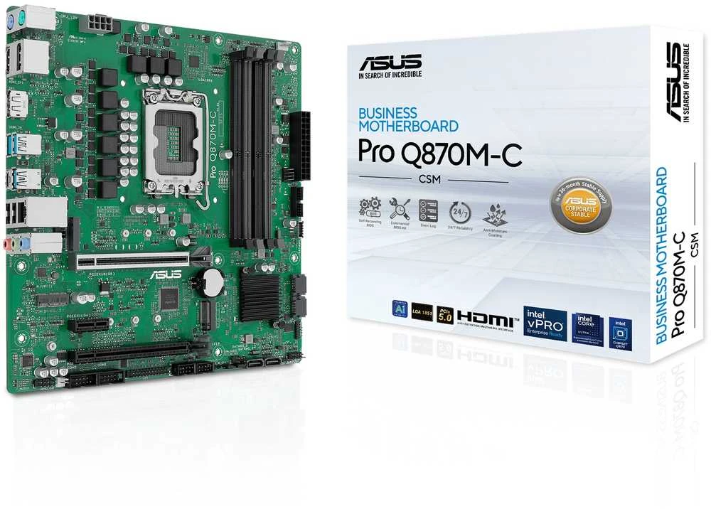 Pagrindinė plokštė Pagrindinės plokštės ASUS PRO Q870M-C-CSM