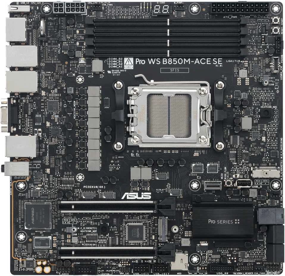 Asus PRO WS B850M-ACE SE AM5 AMD pagrindinė plokštė