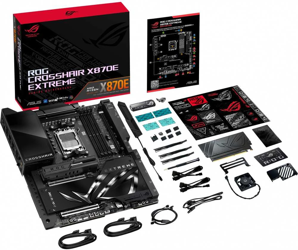 Pagrindinė plokštė ASUS ROG CROSSHAIR X870E EXTREME AMD X870E Socket AM5 išplėstinis ATX
