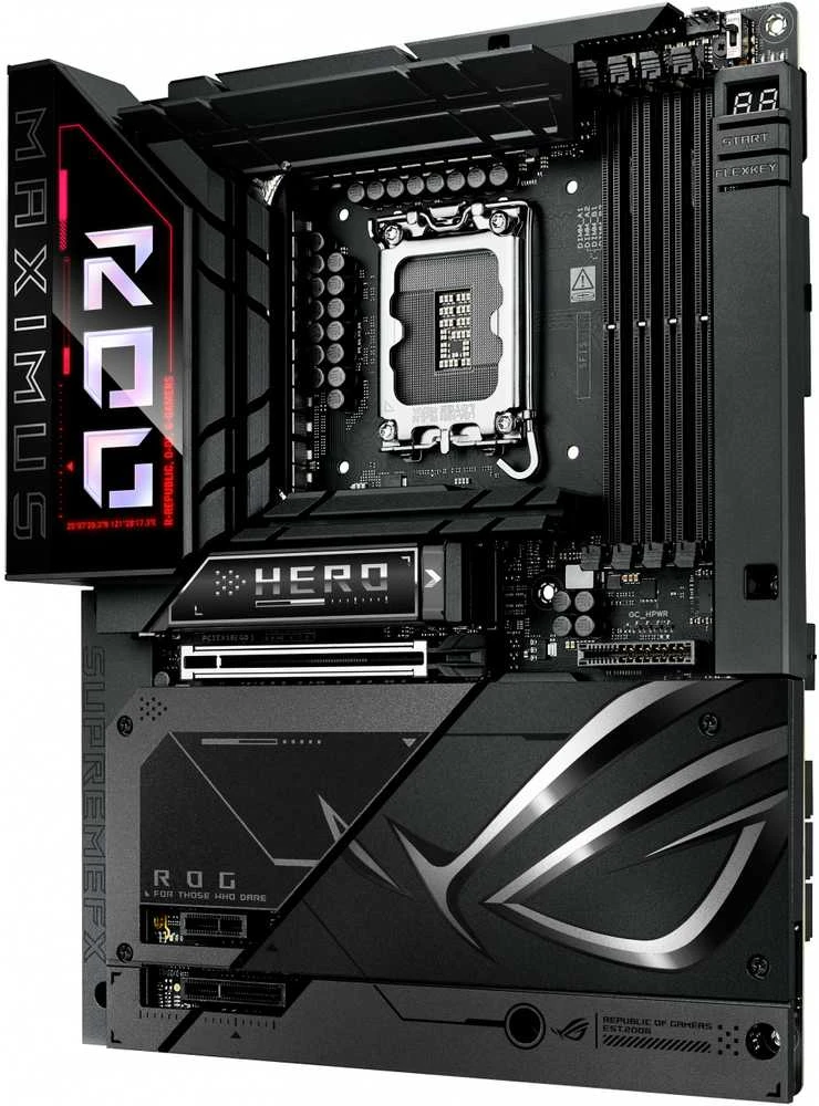Pagrindinė plokštė MB ASUS ROG MAXIMUS Z890 HERO BTF (Intel.LGA1851.DDR5.ATX)
