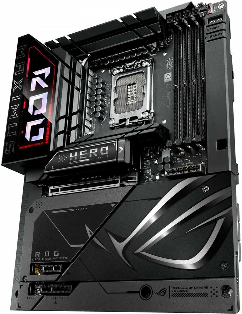 Pagrindinė plokštė MB ASUS ROG MAXIMUS Z890 HERO BTF (Intel.LGA1851.DDR5.ATX)