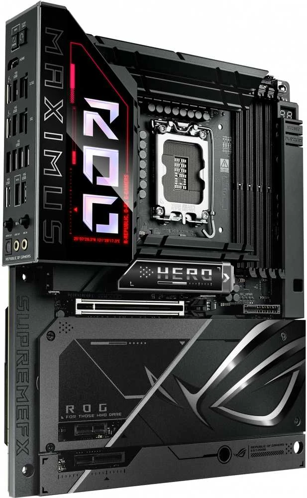 Pagrindinė plokštė MB ASUS ROG MAXIMUS Z890 HERO BTF (Intel.LGA1851.DDR5.ATX)