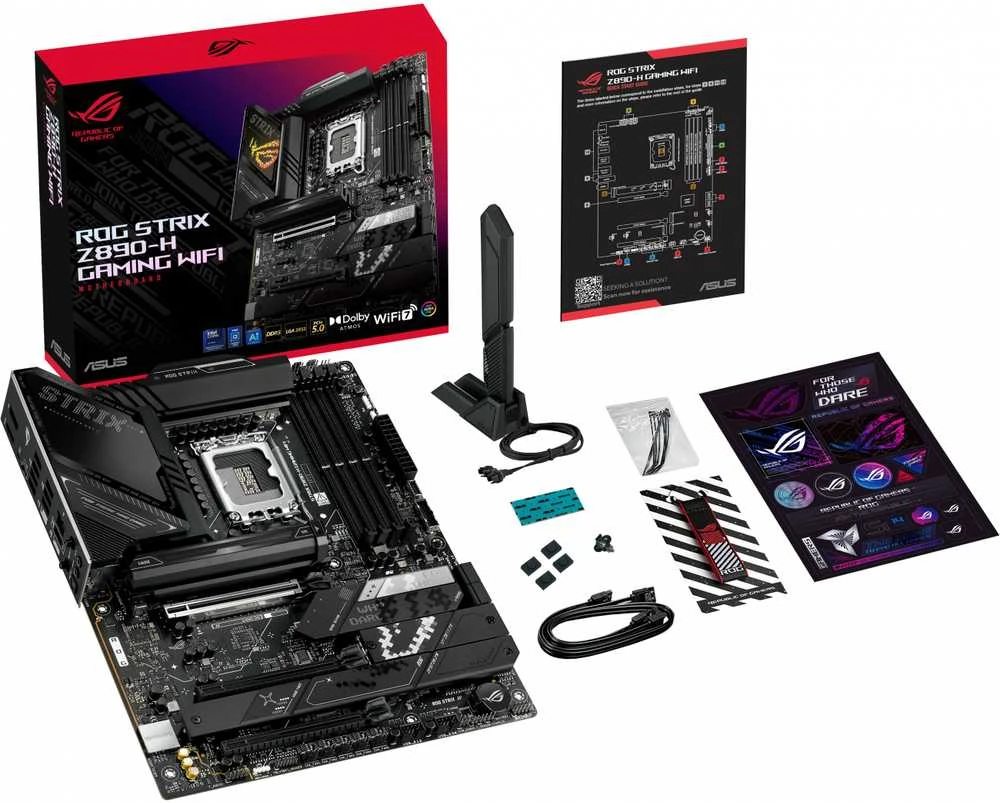 Pagrindinė plokštė MB ASUS ROG STRIX Z890-H GAMING WIFI (Intel.1851.DDR5.ATX)