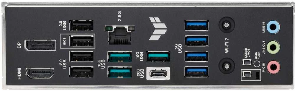 Pagrindinė plokštė „Asus TUF GAMING B850M-PLUS WIFI7“ | Procesorių šeima AMD | Procesoriaus lizdas AM5 | DDR5 | Palaikomos standžiojo disko sąsajos SATA, M.2 | SATA jungčių skaičius 4