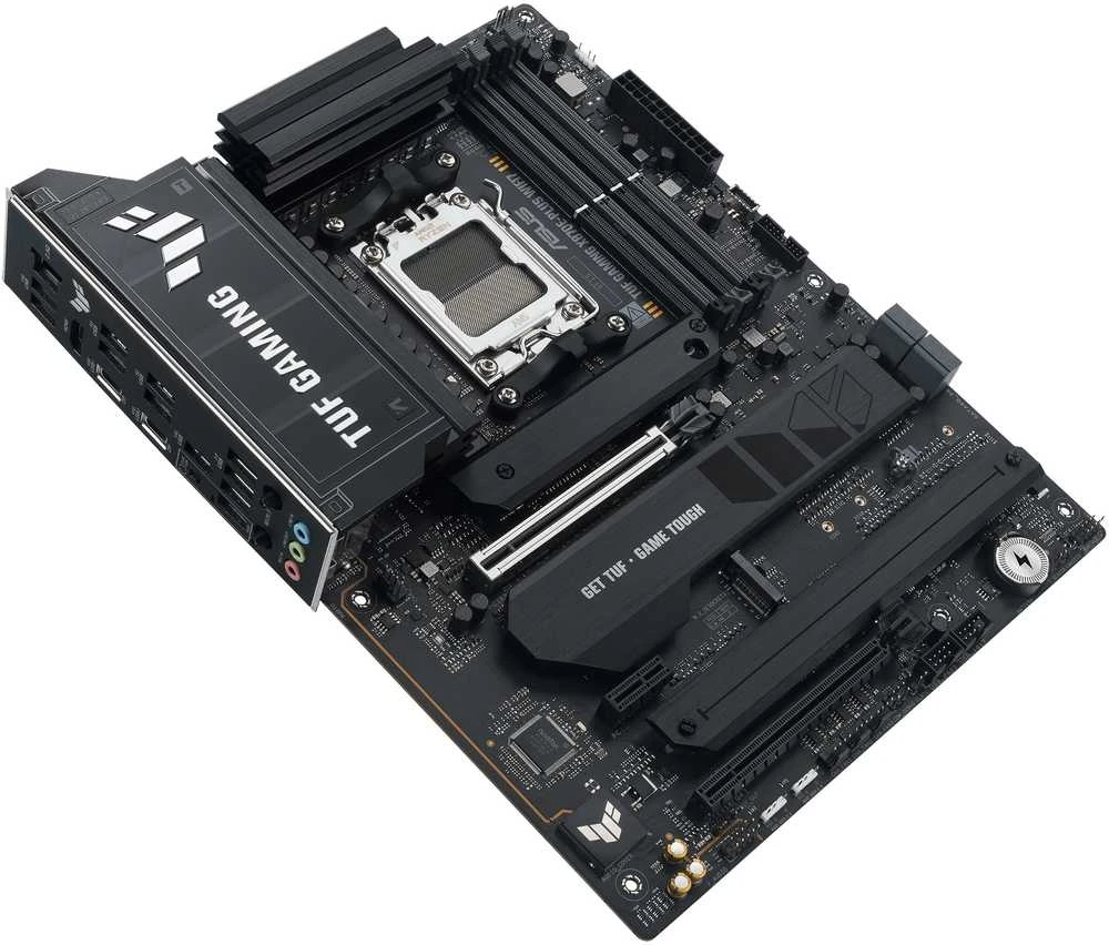 ASUS TUF GAMING X870E-PLUS WIFI7 AMD AM5 ATX pagrindinė plokštė 4xDDR5 PCIe 5.0 x16 4xM.2 1xHDMI 2xSATA