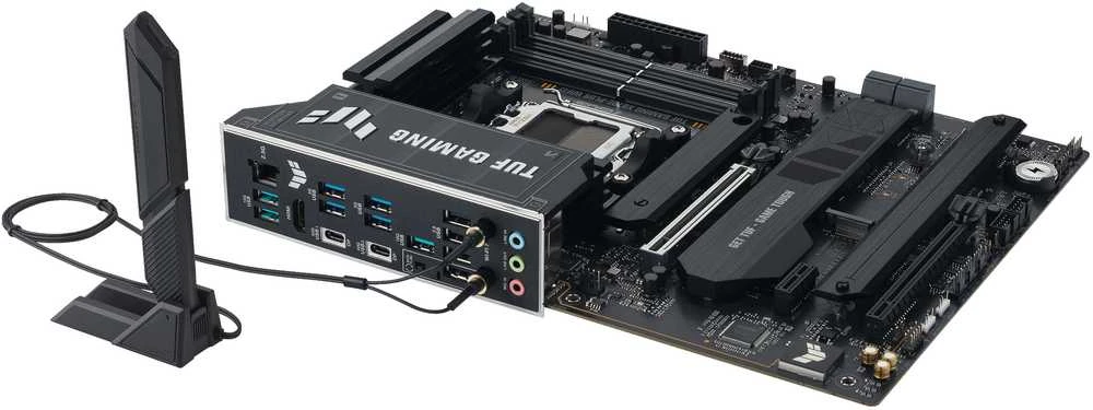ASUS TUF GAMING X870E-PLUS WIFI7 AMD AM5 ATX pagrindinė plokštė 4xDDR5 PCIe 5.0 x16 4xM.2 1xHDMI 2xSATA
