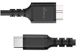 MediaRange Kabelis do ładowania Micro-B na USB-C USB 3.0 0,5m juoda
