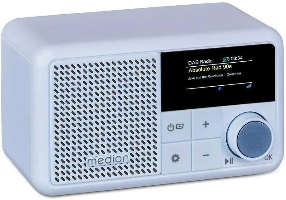 Medion LIFE® S66822 nešiojamas DAB+ radijas, mėlynas