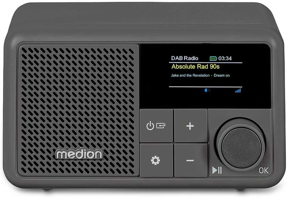 Medion LIFE® S66822 Tragbares DAB+ Radio grau