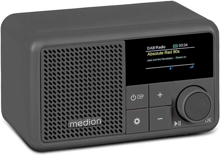 Medion LIFE® S66822 Tragbares DAB+ Radio grau